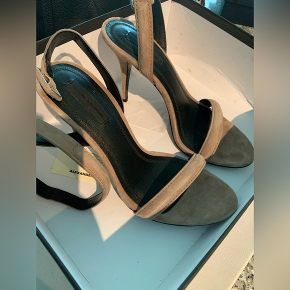 ALEXANDER WANG Wang Antonia Ankle-Wrap Sandal, Beige - Picture 6 of 11